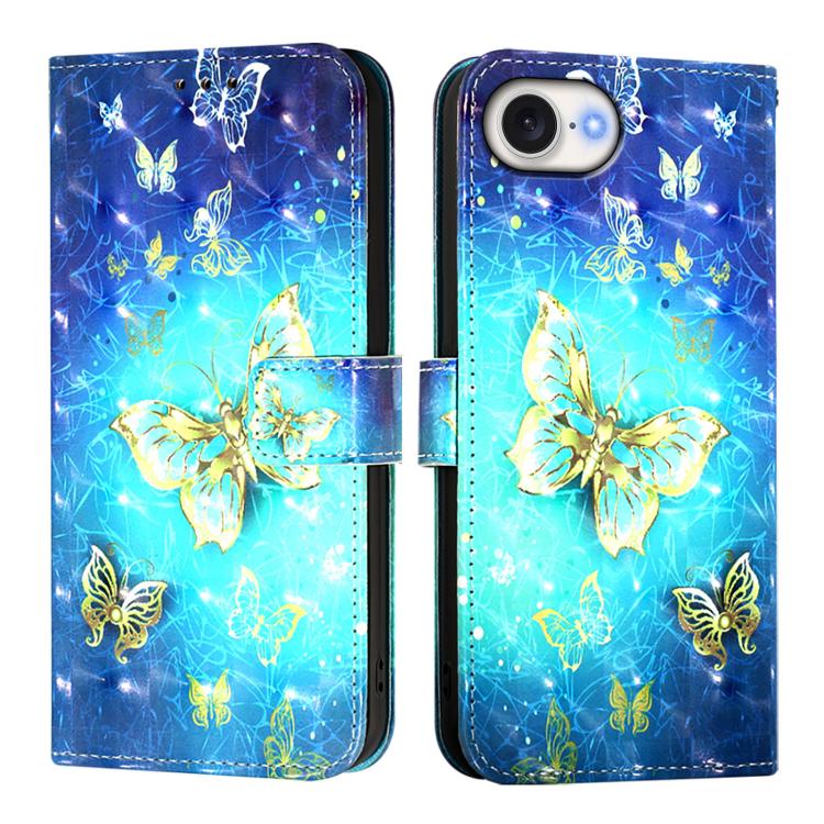 3D Painting Horizontal Flip Leather Phone Case, For iPhone 18 Pro / 17 Pro, For iPhone 18 Pro Max / 17 Pro Max, For iPhone 17e / 16e