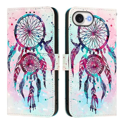 3D Painting Horizontal Flip Leather Phone Case, For iPhone 18 Pro / 17 Pro, For iPhone 18 Pro Max / 17 Pro Max, For iPhone 17e / 16e