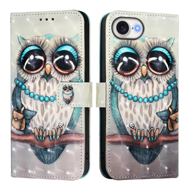 3D Painting Horizontal Flip Leather Phone Case, For iPhone 18 Pro / 17 Pro, For iPhone 18 Pro Max / 17 Pro Max, For iPhone 17e / 16e
