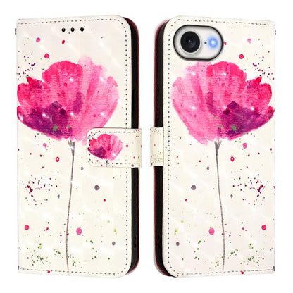 3D Painting Horizontal Flip Leather Phone Case, For iPhone 18 Pro / 17 Pro, For iPhone 18 Pro Max / 17 Pro Max, For iPhone 17e / 16e