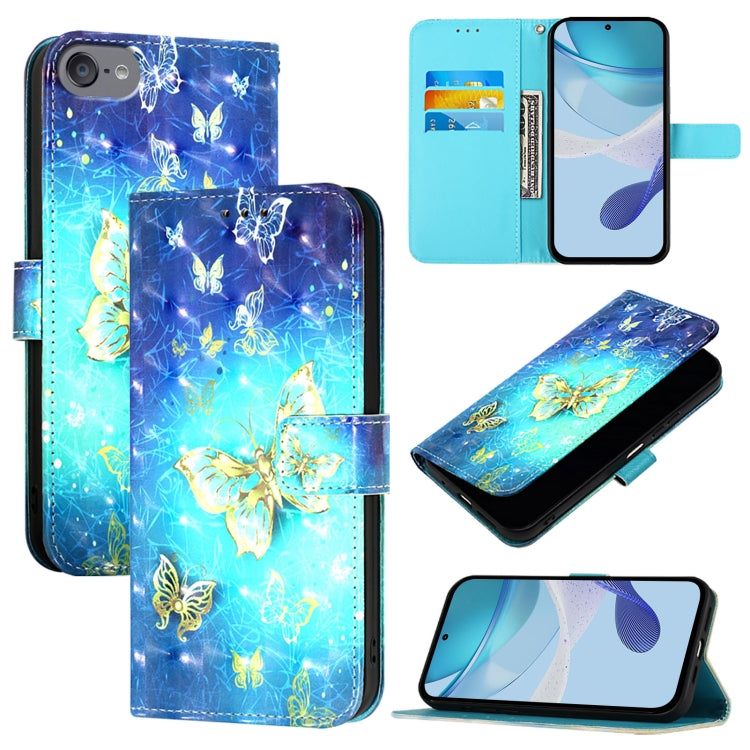 3D Painting Horizontal Flip Leather Phone Case