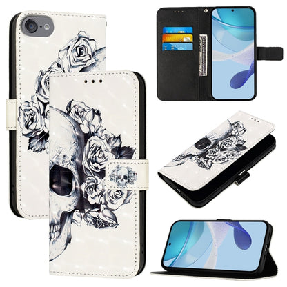 3D Painting Horizontal Flip Leather Phone Case
