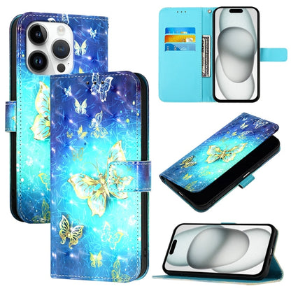 3D Painting Horizontal Flip Leather Phone Case