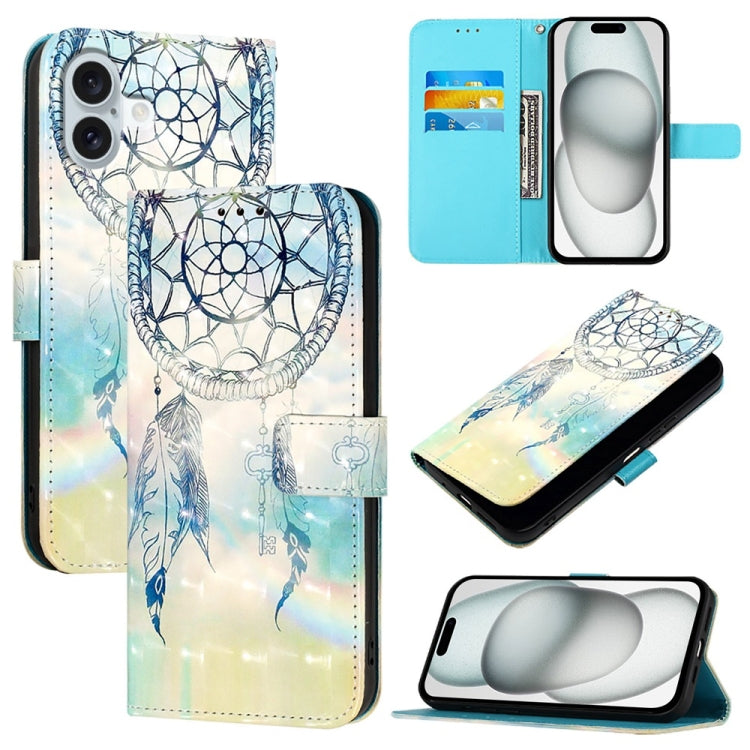 3D Painting Horizontal Flip Leather Phone Case