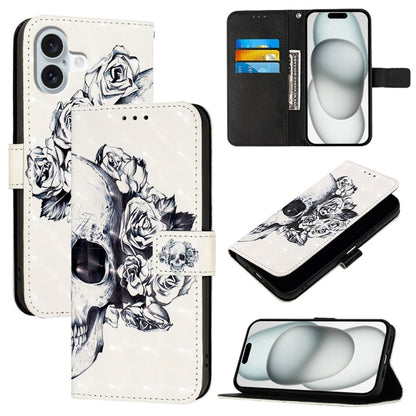 3D Painting Horizontal Flip Leather Phone Case