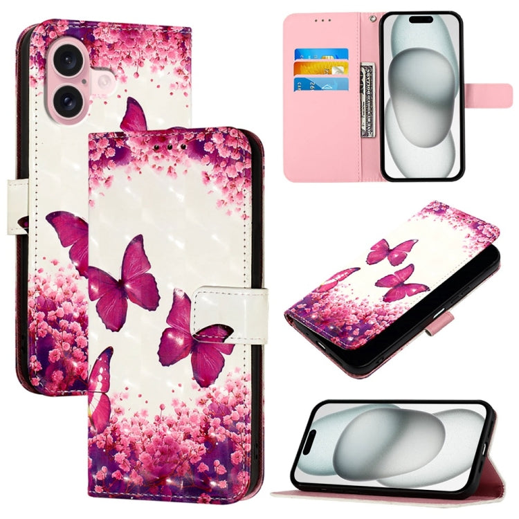 3D Painting Horizontal Flip Leather Phone Case