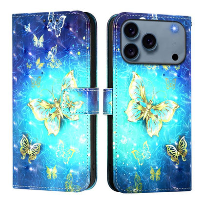 3D Painting Horizontal Flip Leather Phone Case, For iPhone 18 Pro / 17 Pro, For iPhone 18 Pro Max / 17 Pro Max, For iPhone 17e / 16e