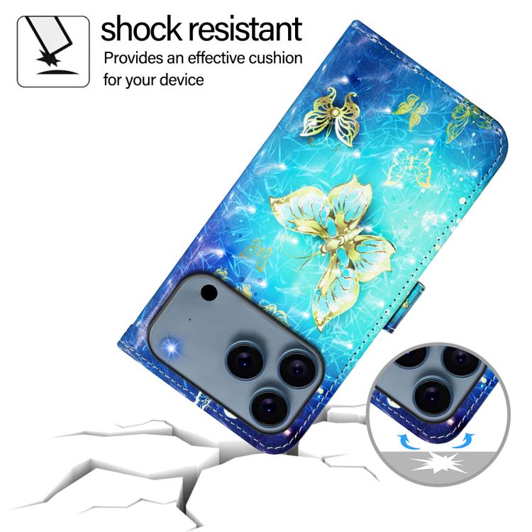 3D Painting Horizontal Flip Leather Phone Case, For iPhone 18 Pro / 17 Pro, For iPhone 18 Pro Max / 17 Pro Max, For iPhone 17e / 16e