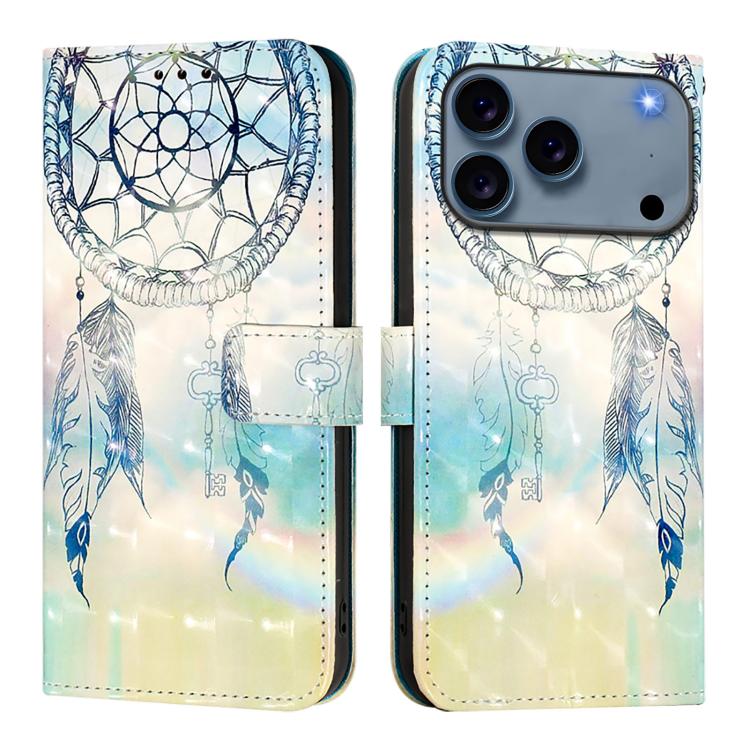 3D Painting Horizontal Flip Leather Phone Case, For iPhone 18 Pro / 17 Pro, For iPhone 18 Pro Max / 17 Pro Max, For iPhone 17e / 16e