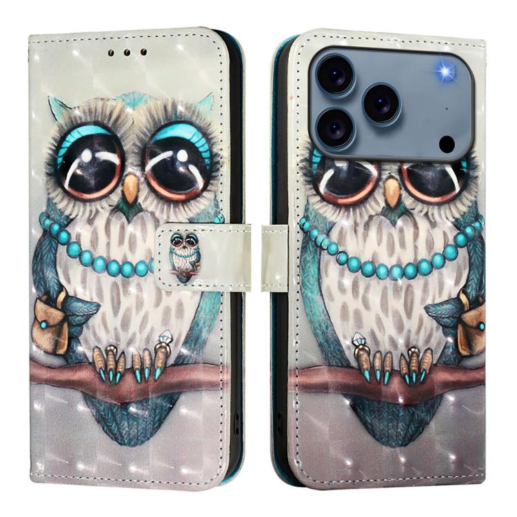 3D Painting Horizontal Flip Leather Phone Case, For iPhone 18 Pro / 17 Pro, For iPhone 18 Pro Max / 17 Pro Max, For iPhone 17e / 16e