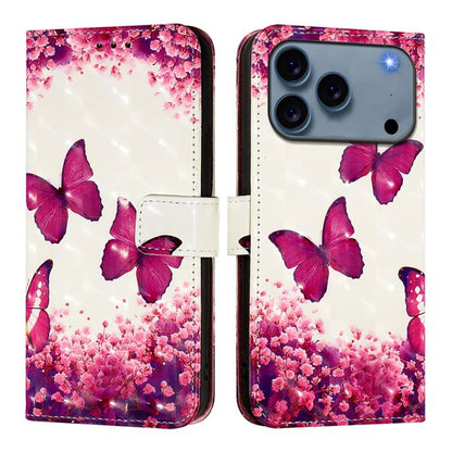 3D Painting Horizontal Flip Leather Phone Case, For iPhone 18 Pro / 17 Pro, For iPhone 18 Pro Max / 17 Pro Max, For iPhone 17e / 16e