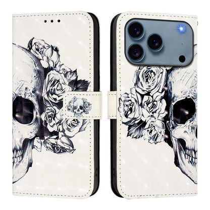 3D Painting Horizontal Flip Leather Phone Case, For iPhone 18 Pro / 17 Pro, For iPhone 18 Pro Max / 17 Pro Max, For iPhone 17e / 16e