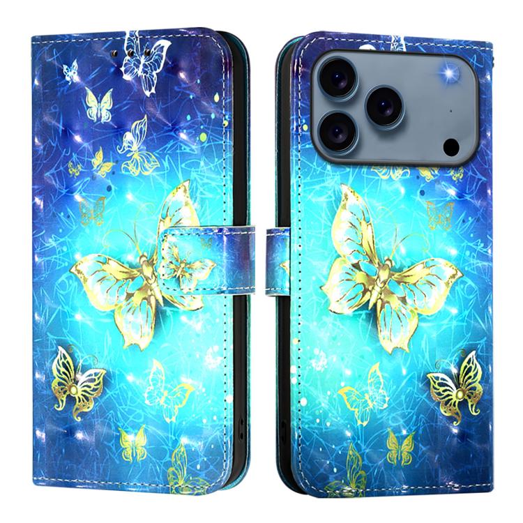 3D Painting Horizontal Flip Leather Phone Case, For iPhone 18 Pro / 17 Pro, For iPhone 18 Pro Max / 17 Pro Max, For iPhone 17e / 16e