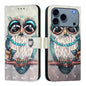 3D Painting Horizontal Flip Leather Phone Case, For iPhone 18 Pro / 17 Pro, For iPhone 18 Pro Max / 17 Pro Max, For iPhone 17e / 16e
