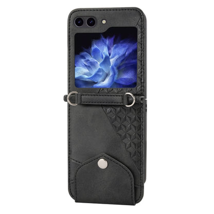 Cubic Grid Calf Texture Magnetic Leather Phone Case