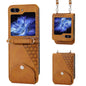 Cubic Grid Calf Texture Magnetic Leather Phone Case