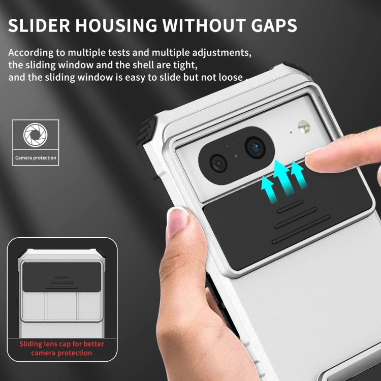 Stereoscopic Holder Sliding Camshield Phone Case, For Google Pixel 8
