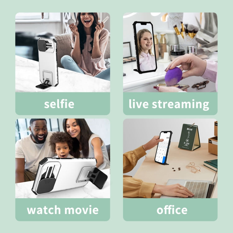 Stereoscopic Holder Sliding Camshield Phone Case, For Google Pixel 8