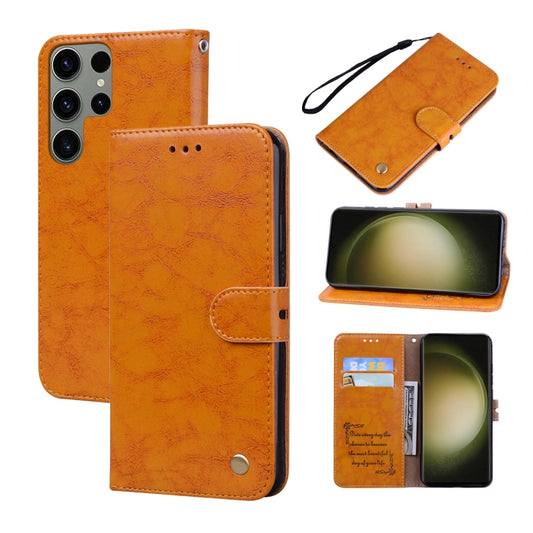 Oil Wax Texture Leather Phone Case