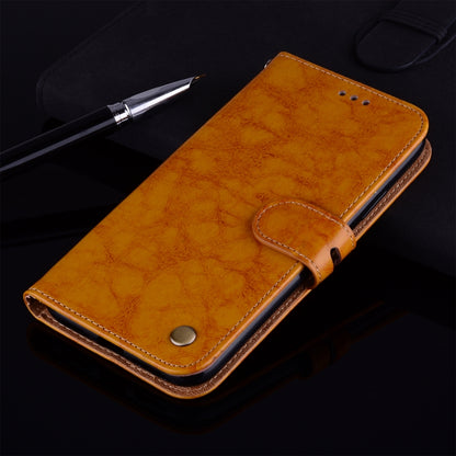 Oil Wax Texture Leather Phone Case