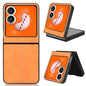 Cow Pattern Sewing Back Cover Phone Case, For Tecno Phantom V Flip2, For Tecno Phantom V Fold2, For Tecno Phantom V Flip, For Tecno Phantom V Fold