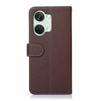 KHAZNEH Litchi Texture Leather RFID Phone Case, For OnePlus Nord 3 / Ace 2V