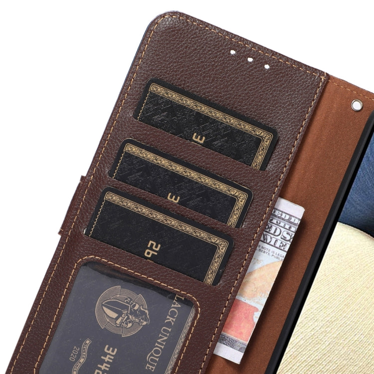 KHAZNEH Litchi Texture Leather RFID Phone Case, For OnePlus Nord 3 / Ace 2V