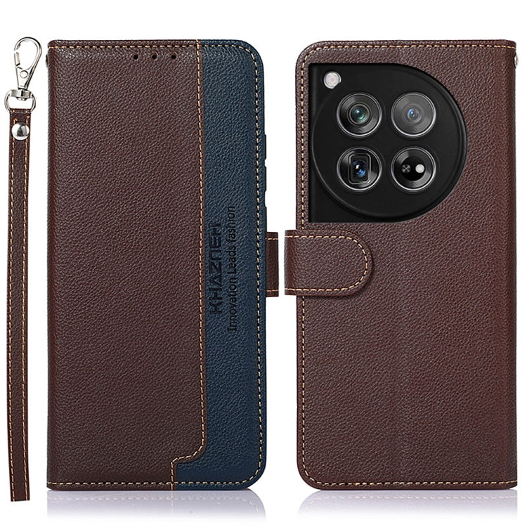 KHAZNEH Litchi Texture Leather RFID Phone Case, For OnePlus Nord CE4 5G Global, For OnePlus 12, For OnePlus Ace 2 Pro, For OnePlus Nord 3 / Ace 2V
