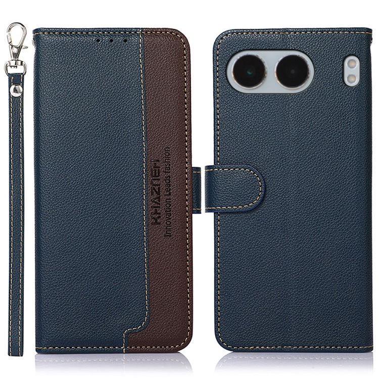 KHAZNEH Litchi Texture Leather RFID Phone Case, For OnePlus Nord 5 / Ace 5 Ultra, For OnePlus Nord CE5 / Ace 5 Racing, For OnePlus Ace 5 Pro / Ace 5 / 13R, For OnePlus Nord 13, For OnePlus Nord 4, For OnePlus Nord CE4 5G Global