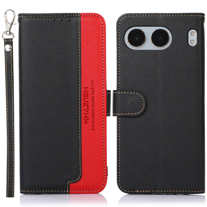 KHAZNEH Litchi Texture Leather RFID Phone Case, For OnePlus 15, For OnePlus Nord 5 / Ace 5 Ultra, For OnePlus Nord CE5 / Ace 5 Racing, For OnePlus Ace 5 Pro / Ace 5 / 13R, For OnePlus Nord 13, For OnePlus Nord 4