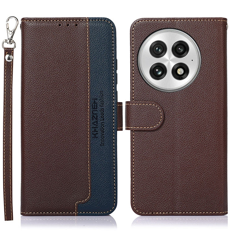KHAZNEH Litchi Texture Leather RFID Phone Case, For OnePlus Nord 5 / Ace 5 Ultra, For OnePlus Nord CE5 / Ace 5 Racing, For OnePlus Ace 5 Pro / Ace 5 / 13R, For OnePlus Nord 13, For OnePlus Nord 4, For OnePlus Nord CE4 5G Global