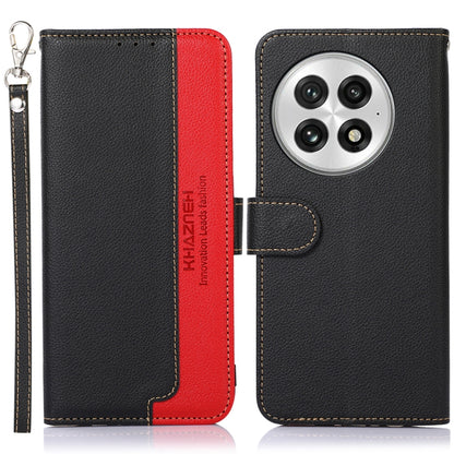 KHAZNEH Litchi Texture Leather RFID Phone Case, For OnePlus 15, For OnePlus Nord 5 / Ace 5 Ultra, For OnePlus Nord CE5 / Ace 5 Racing, For OnePlus Ace 5 Pro / Ace 5 / 13R, For OnePlus Nord 13, For OnePlus Nord 4