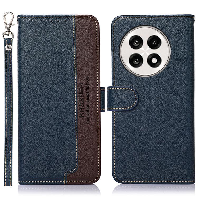 KHAZNEH Litchi Texture Leather RFID Phone Case, For OnePlus 15, For OnePlus Nord 5 / Ace 5 Ultra, For OnePlus Nord CE5 / Ace 5 Racing, For OnePlus Ace 5 Pro / Ace 5 / 13R, For OnePlus Nord 13, For OnePlus Nord 4