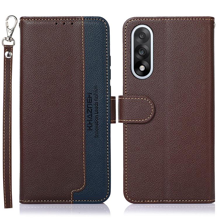 KHAZNEH Litchi Texture Leather RFID Phone Case, For OnePlus Nord 5 / Ace 5 Ultra, For OnePlus Nord CE5 / Ace 5 Racing, For OnePlus Ace 5 Pro / Ace 5 / 13R, For OnePlus Nord 13, For OnePlus Nord 4, For OnePlus Nord CE4 5G Global