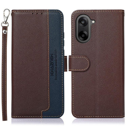 KHAZNEH Litchi Texture Leather RFID Phone Case, For OnePlus 15, For OnePlus Nord 5 / Ace 5 Ultra, For OnePlus Nord CE5 / Ace 5 Racing, For OnePlus Ace 5 Pro / Ace 5 / 13R, For OnePlus Nord 13, For OnePlus Nord 4