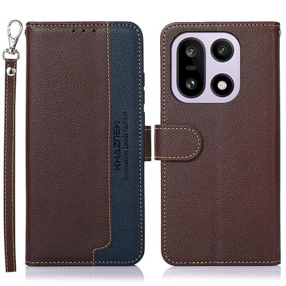 KHAZNEH Litchi Texture Leather RFID Phone Case, For OnePlus 15, For OnePlus Nord 5 / Ace 5 Ultra, For OnePlus Nord CE5 / Ace 5 Racing, For OnePlus Ace 5 Pro / Ace 5 / 13R, For OnePlus Nord 13, For OnePlus Nord 4