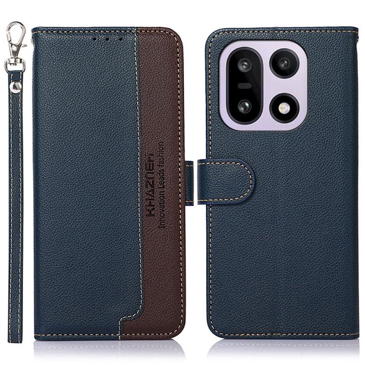 KHAZNEH Litchi Texture Leather RFID Phone Case, For OnePlus 15, For OnePlus Nord 5 / Ace 5 Ultra, For OnePlus Nord CE5 / Ace 5 Racing, For OnePlus Ace 5 Pro / Ace 5 / 13R, For OnePlus Nord 13, For OnePlus Nord 4