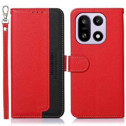 KHAZNEH Litchi Texture Leather RFID Phone Case, For OnePlus 15, For OnePlus Nord 5 / Ace 5 Ultra, For OnePlus Nord CE5 / Ace 5 Racing, For OnePlus Ace 5 Pro / Ace 5 / 13R, For OnePlus Nord 13, For OnePlus Nord 4