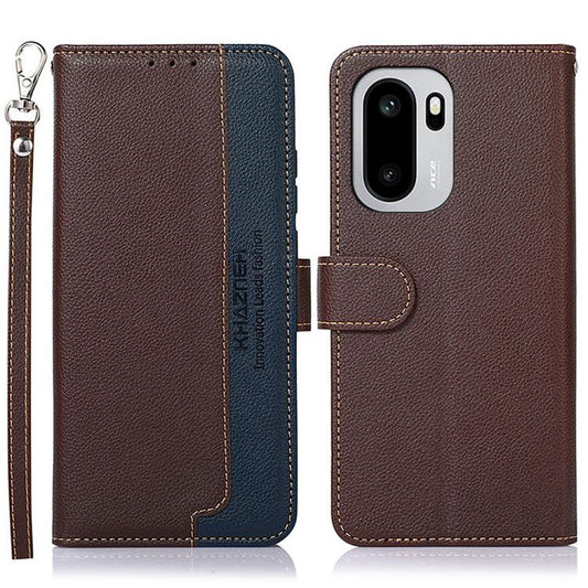 KHAZNEH Litchi Texture Leather RFID Phone Case, For OnePlus 15R / Ace 6 / Ace 6T, For OnePlus 15, For OnePlus Nord 5 / Ace 5 Ultra, For OnePlus Nord CE5 / Ace 5 Racing, For OnePlus Ace 5 Pro / Ace 5 / 13R, For OnePlus Nord 13