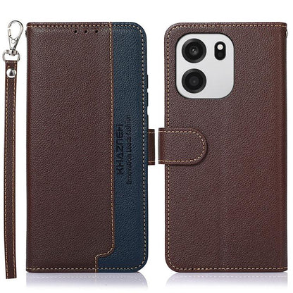 KHAZNEH Litchi Texture Leather RFID Phone Case, For OnePlus Nord CE6 Lite 5G Global, For OnePlus Ace 6 Ultra, For OnePlus 15T, For OnePlus Turbo 6 / 6V, For OnePlus 15R / Ace 6 / Ace 6T, For OnePlus 15