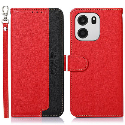 KHAZNEH Litchi Texture Leather RFID Phone Case, For OnePlus Nord CE6 Lite 5G Global, For OnePlus Ace 6 Ultra, For OnePlus 15T, For OnePlus Turbo 6 / 6V, For OnePlus 15R / Ace 6 / Ace 6T, For OnePlus 15