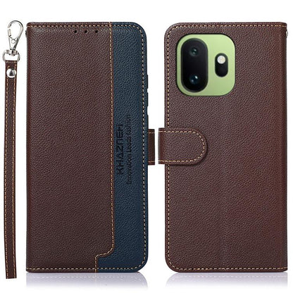 KHAZNEH Litchi Texture Leather RFID Phone Case, For OnePlus Nord CE6 Lite 5G Global, For OnePlus Ace 6 Ultra, For OnePlus 15T, For OnePlus Turbo 6 / 6V, For OnePlus 15R / Ace 6 / Ace 6T, For OnePlus 15
