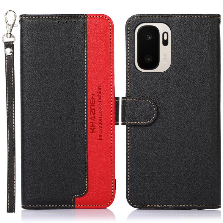 KHAZNEH Litchi Texture Leather RFID Phone Case, For OnePlus Nord CE6 Lite 5G Global, For OnePlus Ace 6 Ultra, For OnePlus 15T, For OnePlus Turbo 6 / 6V, For OnePlus 15R / Ace 6 / Ace 6T, For OnePlus 15