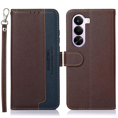 KHAZNEH Litchi Texture Leather RFID Phone Case, For OnePlus Nord CE6 Lite 5G Global, For OnePlus Ace 6 Ultra, For OnePlus 15T, For OnePlus Turbo 6 / 6V, For OnePlus 15R / Ace 6 / Ace 6T, For OnePlus 15