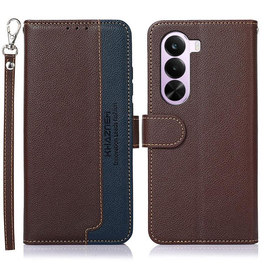 KHAZNEH Litchi Texture Leather RFID Phone Case, For OnePlus Nord CE6 Lite 5G Global, For OnePlus Ace 6 Ultra, For OnePlus 15T, For OnePlus Turbo 6 / 6V, For OnePlus 15R / Ace 6 / Ace 6T, For OnePlus 15