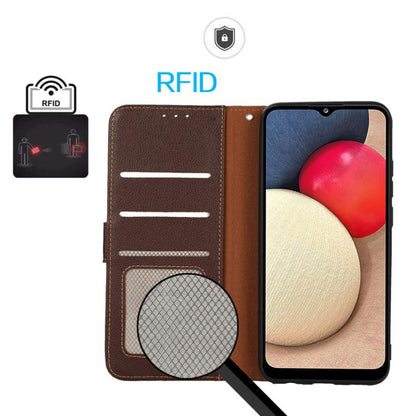 KHAZNEH Litchi Texture Leather RFID Phone Case, For OnePlus Nord CE6 Lite 5G Global, For OnePlus Ace 6 Ultra, For OnePlus 15T, For OnePlus Turbo 6 / 6V, For OnePlus 15R / Ace 6 / Ace 6T, For OnePlus 15