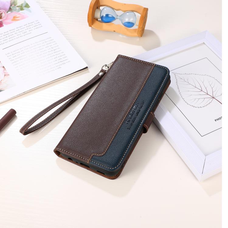 KHAZNEH Litchi Texture Leather RFID Phone Case, For OnePlus Nord CE6 Lite 5G Global, For OnePlus Ace 6 Ultra, For OnePlus 15T, For OnePlus Turbo 6 / 6V, For OnePlus 15R / Ace 6 / Ace 6T, For OnePlus 15