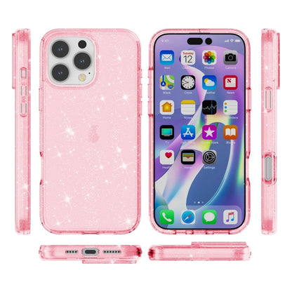 Shockproof Terminator Glitter Powder Phone Case, For iPhone 16 Pro Max, For iPhone 16 Pro, For iPhone 16 Plus, For iPhone 16
