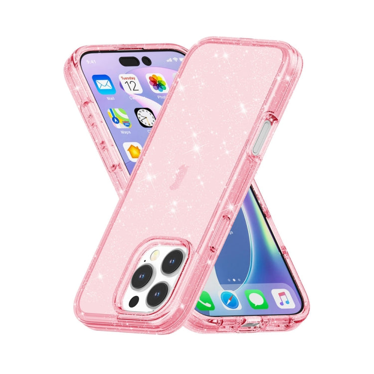Shockproof Terminator Glitter Powder Phone Case, For iPhone 16 Pro Max, For iPhone 16 Pro, For iPhone 16 Plus, For iPhone 16