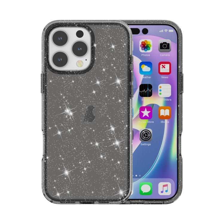 Shockproof Terminator Glitter Powder Phone Case, For iPhone 16 Pro Max, For iPhone 16 Pro, For iPhone 16 Plus, For iPhone 16